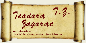 Teodora Zagorac vizit kartica